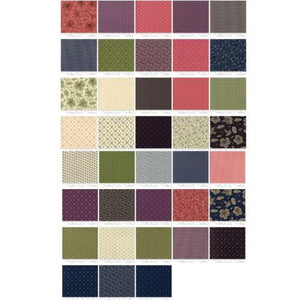 Evelyn's Homestead Mini 2.5" Charm Pack by Betsy Chutchian for Moda Fabrics