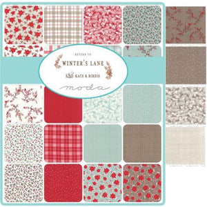 Return to Winter's Lane Mini 2.5" Charm Pack by Kate & Birdie for Moda Fabrics
