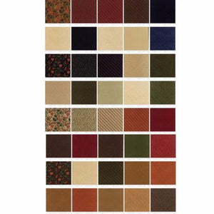 Harvest Hill Mini 2.5" Charm Pack by Kansas Troubles Quilters for Moda Fabrics