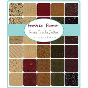 Fresh Cut Flowers Mini 2.5" Charm Pack by Kansas Troubles Quilters for Moda