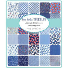 Feed Sacks True Blue Mini 2.5" Charm Pack by Linzee Kull McCray for Moda Fabrics