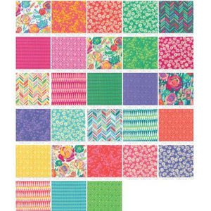 Painted Garden Mini 2.5" Charm Pack by Crystal Manning for Moda Fabrics