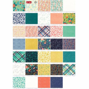 Midnight Garden Mini 2.5" Charm Pack by One Canoe Two for Moda Fabrics