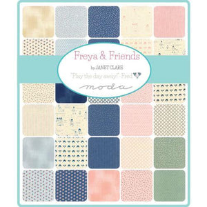 Freya & Friends Mini 2.5" Charm Pack by Janet Clare for Moda Fabrics